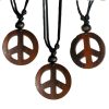 Pendentif Peace and Love en bois