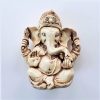 Statue GANESH INDI en résine blanche