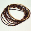 Collier élastique homme en bois 2.5mm