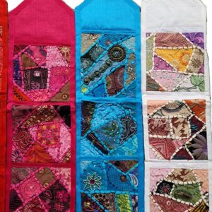 vide poche patchwork - turquoise