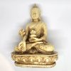 Bouddha méditation 12cm en résine creme