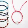 Bracelet macramé ANCRE  métal argenté
