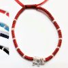 Bracelet macramé ELEPHANT  métal argenté