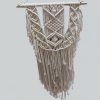 Macramé Mural a suspendre en coton blanc