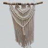 Macramé Mural a suspendre en coton blanc