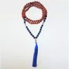 Mala Bouddha en LAPIS LAZULIS et RUDRAKSHA