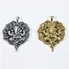Pendentif Ganesh Argenté et dorésur cordon noir