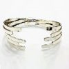Bracelet demi-jonc moderne plaqué argent