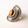 Bague ethnique en OEIL de TIGRE