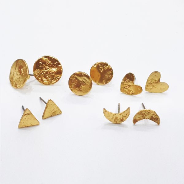 Assortiment De Boucles D'oreilles À Coeur Dorées | Accessoires | PLT FR