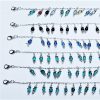 Chaine CHEVILLE pampilles de perles de verre et métal argenté