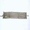 Bracelet manchette en chaine de métal argenté