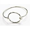Bracelet demi-jonc plaqué argent