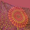 Tenture MANDALA BARMERI Bordeaux 2.40x2.20m