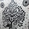 Tenture ELEPHANT en noire & blanc 2.40x2.20m-0