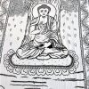 Tenture BOUDDHA en noire & blanc 2.40x2.20m-0