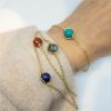 Bracelet Pierre semi-précieuse sur chaine dorée