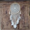 Dream catcher MACRAMÉ en crochet blanc