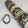 TUBE Bracelets en coco et turquoise