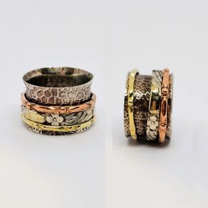 Bague Anti-stress Anneau tournant ethnique Bague Anti-stress Anneau tournant ethnique