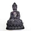 Bouddha méditation 9cm en résine noire