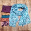 Foulard soie en sari recyclé 0,50x180