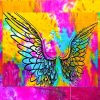 Tenture AILES D'ANGE tie dye 1,40x2,20m