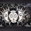 Tenture SUN MOON noir et blanc 1.40m x2.20m