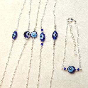 Bracelet Nazar argenté Bracelet Nazar argenté