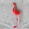 Flamant rose en bois