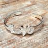 Bracelet LOVE en métal argenté