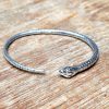 Bracelet Serpent en métal argenté