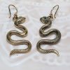 Boucle d'oreille serpent Ajar dorée