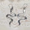 Boucle d'oreille serpent Moderne argenté
