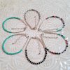 Chaine de cheville en perles de verre
