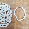 Bracelet coquillage blanc fermoir