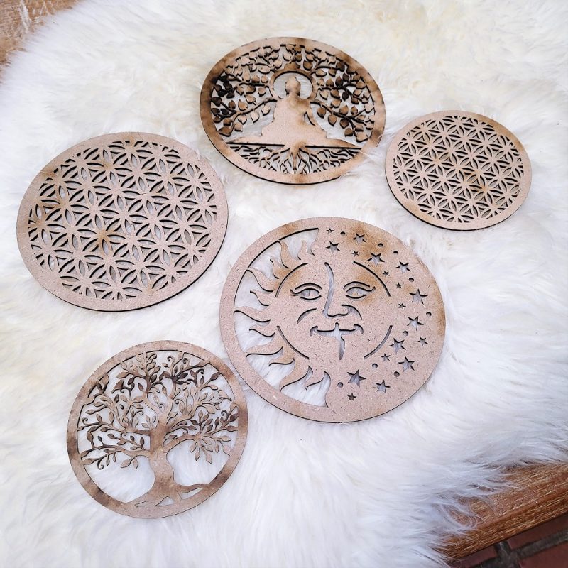 Décoration en bois MDF arbre de la vie
