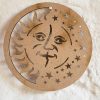SOLEIL LUNE en bois MDF 17cm