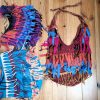 Sac pochon et frange en coton uni