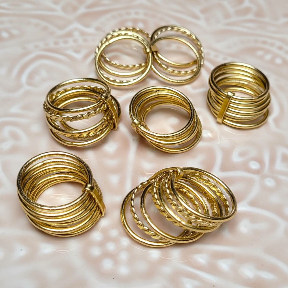 Bague SEMAINIER dorée Bague SEMAINIER dorée