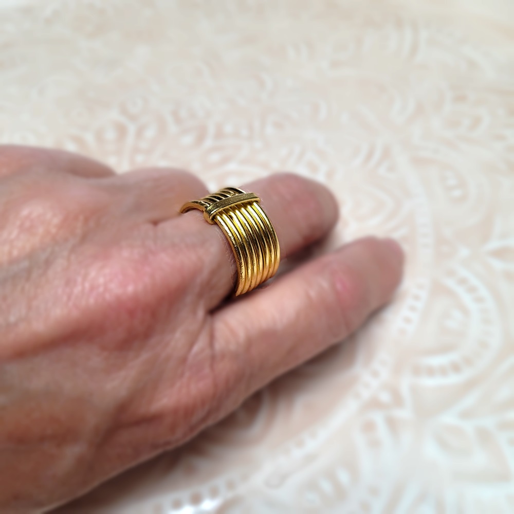 Bague SEMAINIER dorée Bague SEMAINIER dorée – Image 2