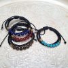 Bracelet Magnus cuir et pierre