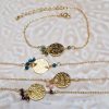 Bracelet médaille doré Nora