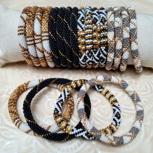 Bracelet Népalais Noir Blanc