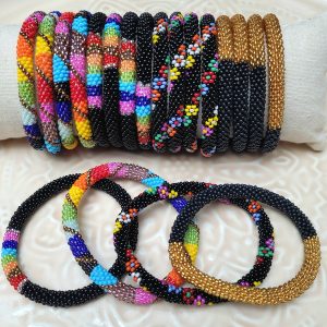 Bracelet Népalais Noir multicolor