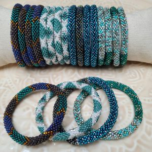 Bracelet Népalais Turquoise bleu