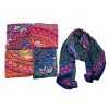 Grand foulard Peacock en rayonne