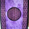 Tenture FLEUR de VIE violette 1.40m x2.20m