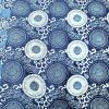 Tissu Indien block Print ROUE bleue