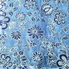 Tissu Indien block Print FLEUR bleue
